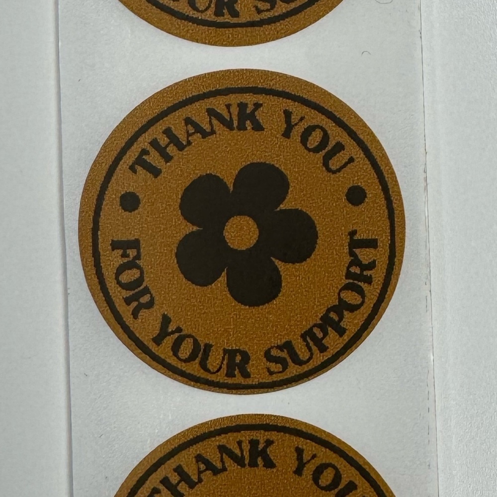 Thank you for your support | shipping supplies NWT 1in round - Picture 7 of 10